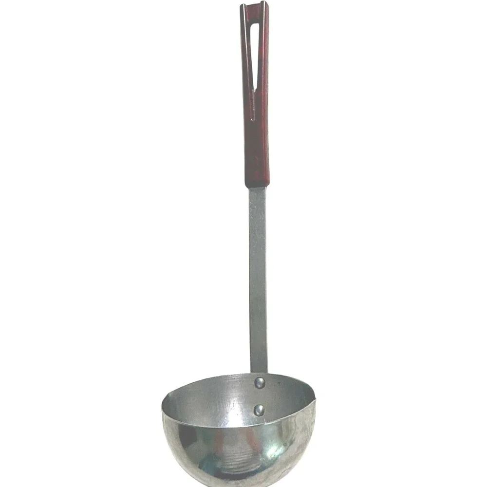 Stanhome Stainless Steel Soup Ladle‎ Silver Brown Vintage  MCM Made in USA